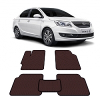Автоковрики EVA  для CHERY BONUS 3 (E3 / A19) 2014-2016 года выпуска