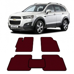 Автоковрики EVA (эваковрики) для CHEVROLET Captiva 7 мест от 2011 года выпуска