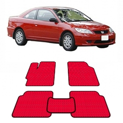 Автоковрики EVA  для Honda Civic VII 2000 - 2005года выпуска 3-х дверный