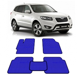 Автоковрики EVA  для Hyundai Santa Fe II 5 мест 2006 - 2010 года выпуска