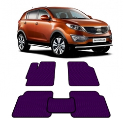 Автоковрики EVA  для Kia Sportage IV с 2010 года выпуска