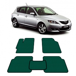 Автоковрики EVA  для Mazda 3 (BK) 2003 - 2009 года выпуска Хэтчбек