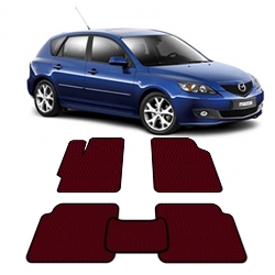 Автоковрики EVA (эваковрики) для Mazda 3 2009 - 2013 года выпуска Хэтчбек