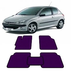 Автоковрики EVA (эваковрики) для Peugeot 206 хетчбек 1998