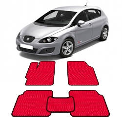 Автоковрики EVA (эваковрики) для Seat Leon 2005 - 2012 года выпуска