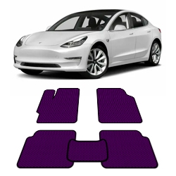 Автоковрики EVA (эваковрики) для Tesla  Model 3